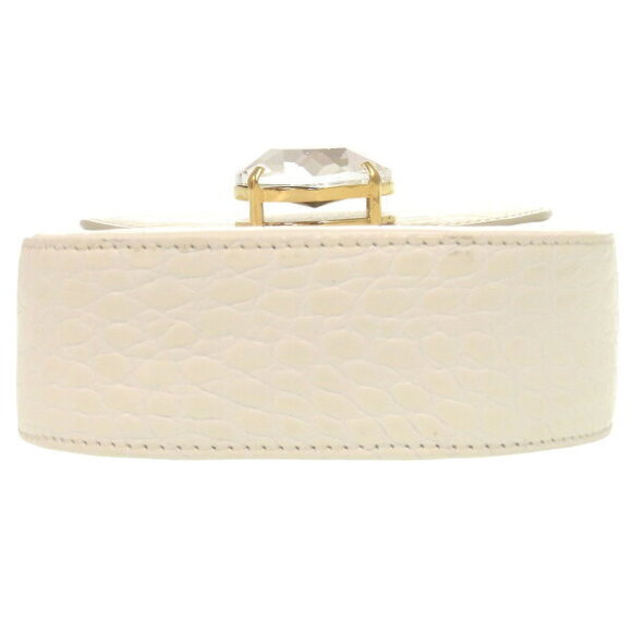 Miu Miu Chain Shoulder Bag White Leather - Picture 3 of 8